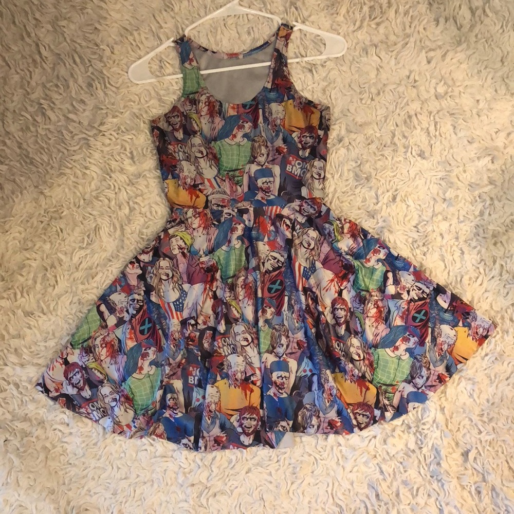 AWESOME Zombie Skater Dress